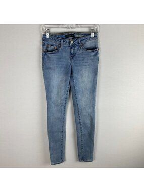 Aeropostale Jegging Jeans Womens Whiskered Light Wash Work Job School 4 Long